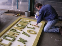 2005 - La 1er compagnie en folie : Montage du char 