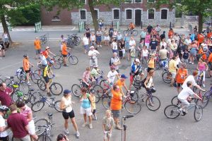 2006 - 29 juillet : Passage du Beau Vélo de Ravel à Grand-Rechain